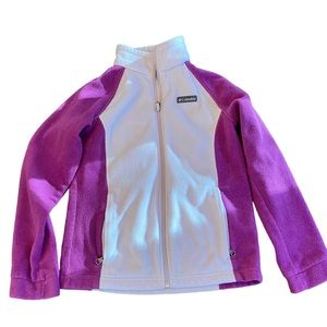 Columbia Girls Fleece Jacket Size L(14/16) - Good Pre-Owned Condition